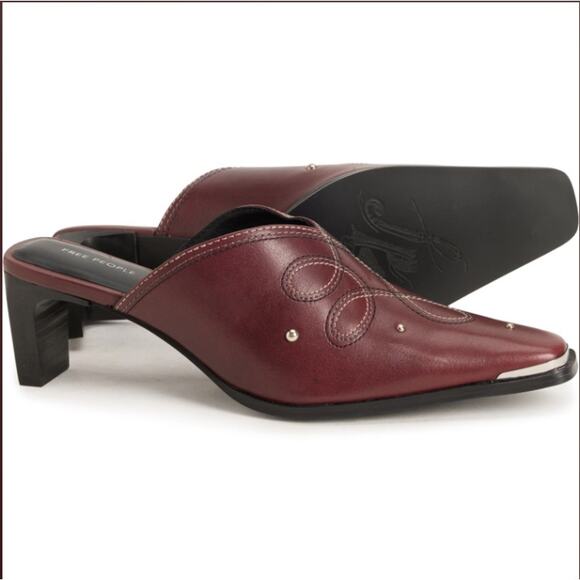 Free People Shoes - NEW Free People Roxi Leather Mule Shoes Size US 9